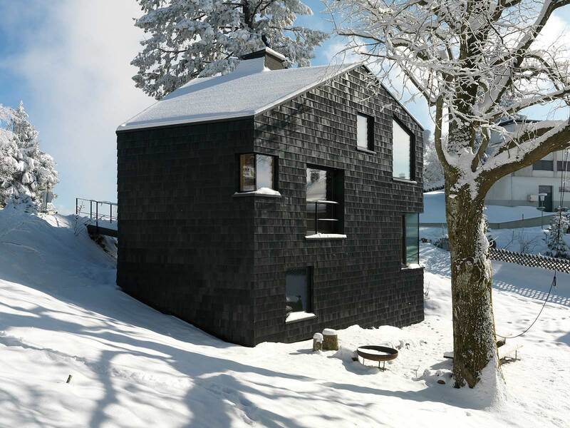 Lutz Architekt: Schwarzes Fünfeck mit sechs Ebenen - best architects 13
