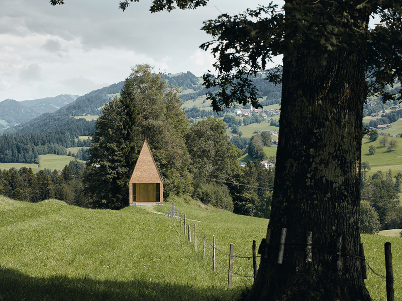 Architekt Bernardo Bader: Kapelle Salgenreute - best architects 18 in Gold