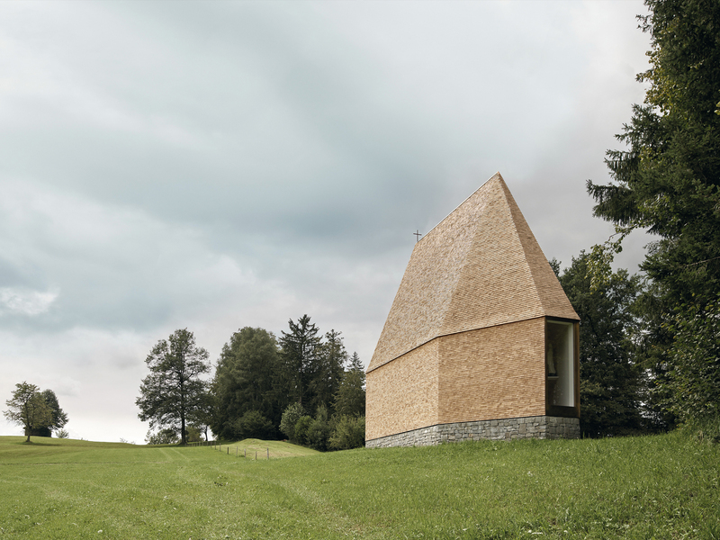 Architekt Bernardo Bader: Kapelle Salgenreute - best architects 18 in Gold
