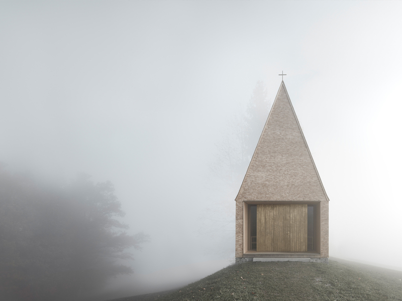 Architekt Bernardo Bader: Kapelle Salgenreute - best architects 18 in Gold