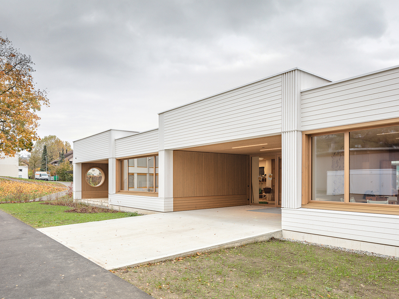SCHMID ZIÖRJEN ARCHITEKTENKOLLEKTIV: Steinmürli double kindergarten - best architects 21